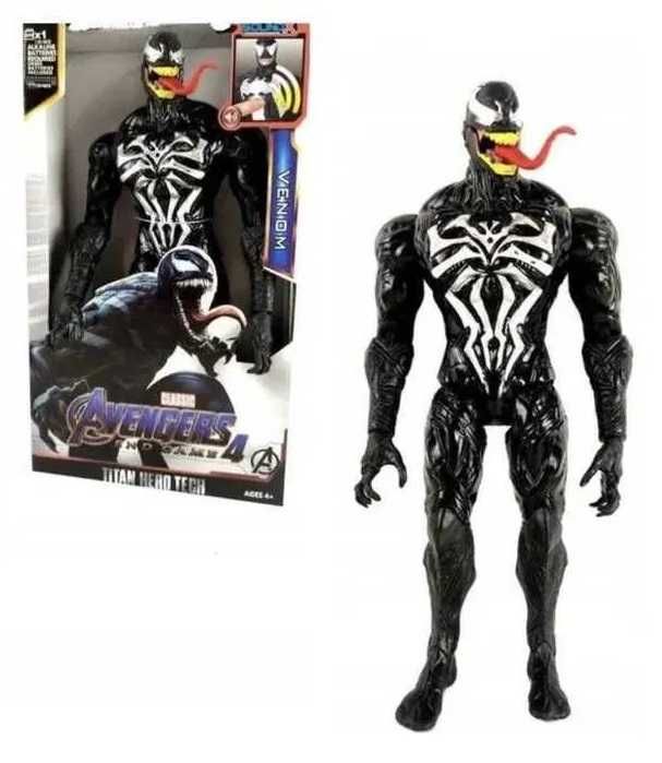 DUŻA FIGURKA VENOM 30 cm seria Titanum Avengers Czarny z PL w 24h