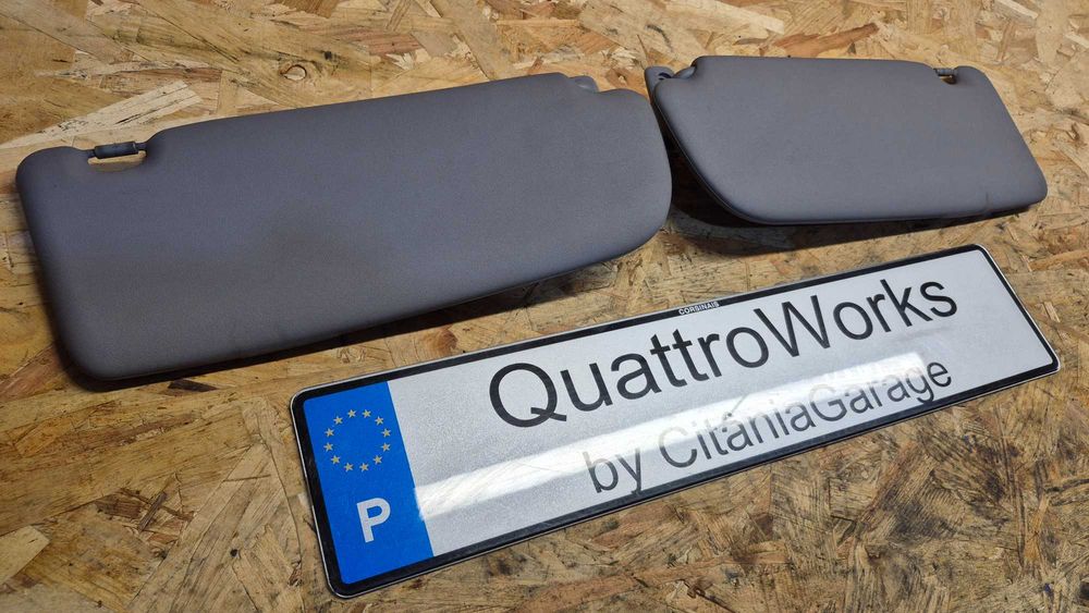 Palas sol Audi A4 B5 A3 8L cinza facelift como novas originais par