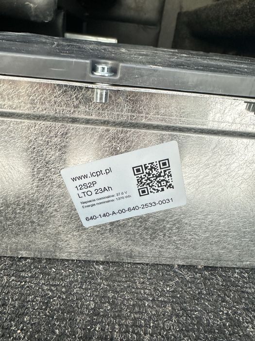 Збірка титанат Solaris LTO 12S2P 23Ah 27V 1270Wh