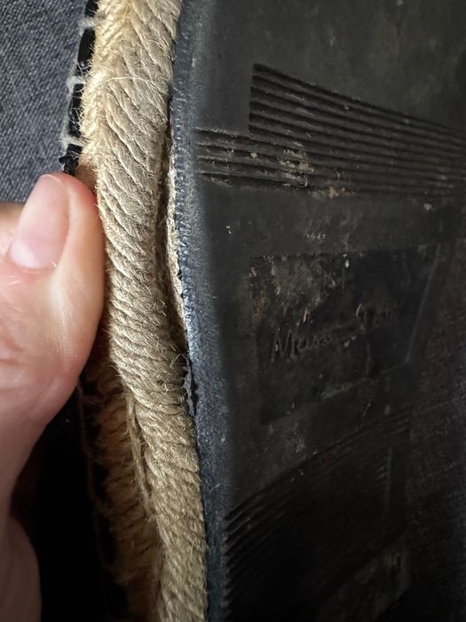 Шкіряні плетені стильні еспадрильі Massimo Dutti