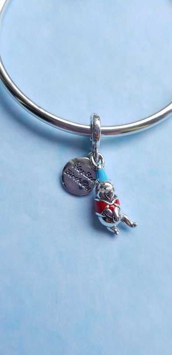 charms zawieszka srebro 925 urodziny Kubusia Puchatka