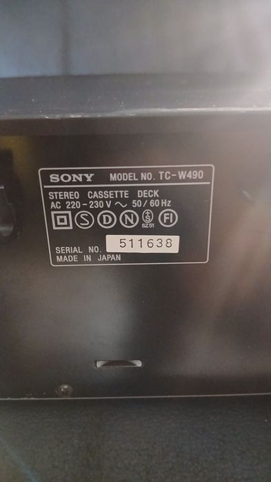 Касетна дека Sony TC-W490 japan