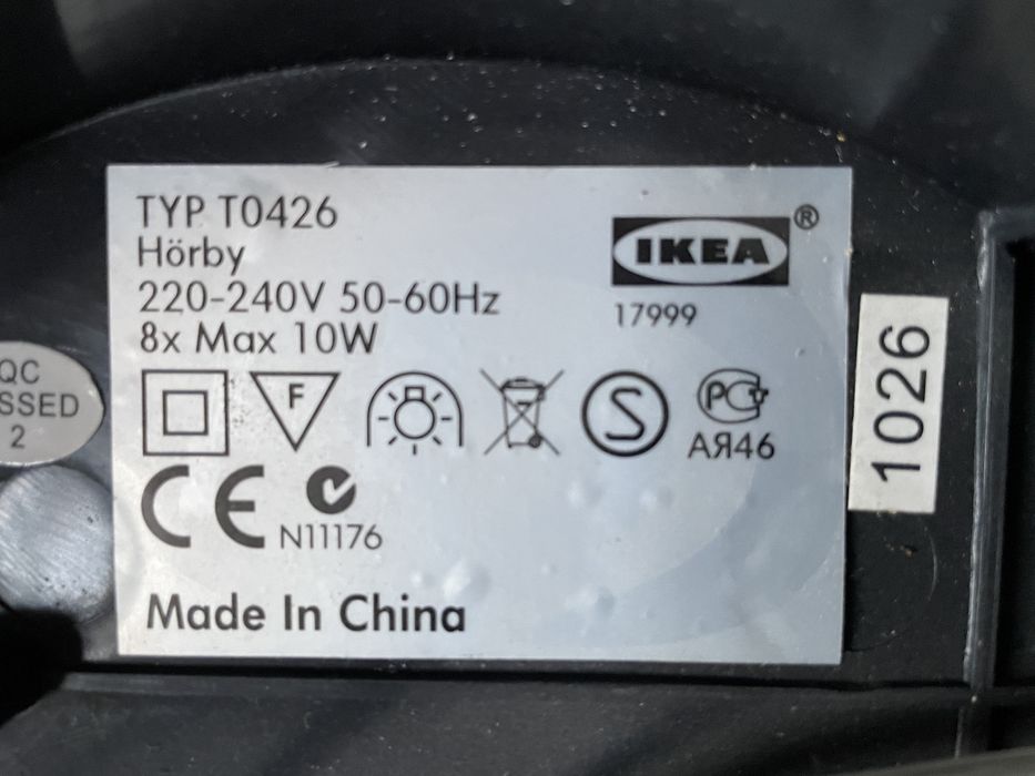 Candeeiro de teto led  IKEA Horby