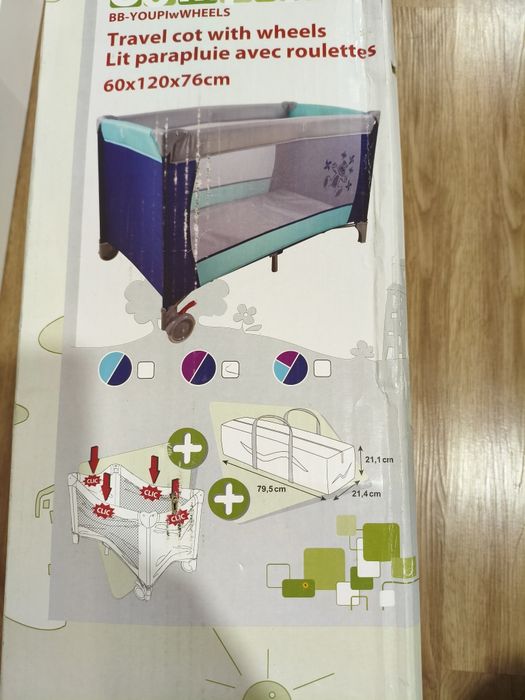 Cama de Viagem Bebé Comptine (Com Rodas) – NOVA EM CAIXA