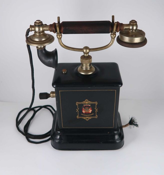 Telefone de manivela antigo Jydsk  1910/20´s