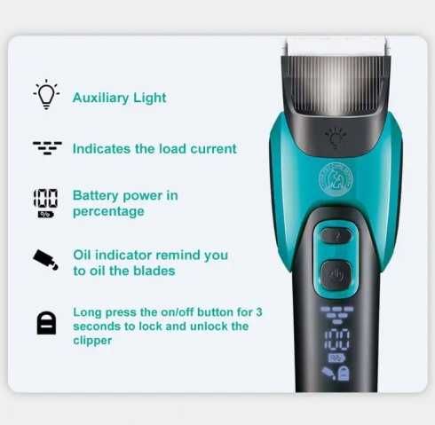 машинка професійна для стриження собак котів 6 насадок VGR V-208