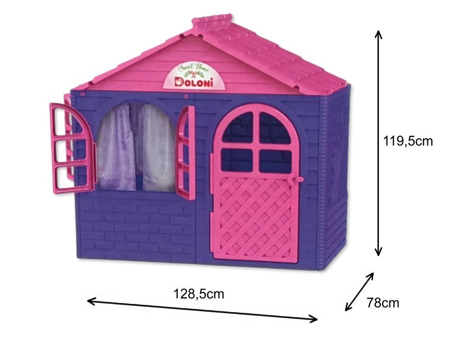 Domek ogrodowy 78x128,5x119,5cm - Fioletowy