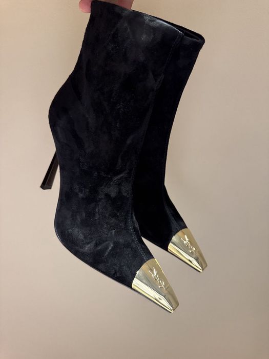 YSL сапожки натуральные сапоги ботинки ботфорты saint laurent туфли