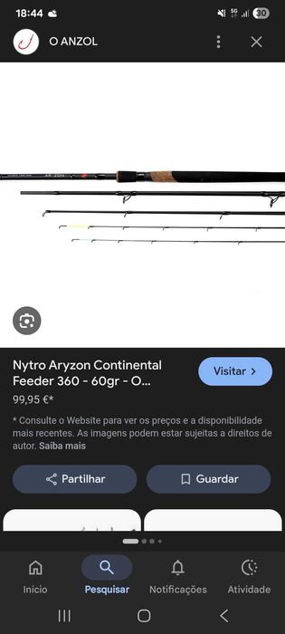 Cana feeder nytro aryzon 12ft