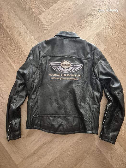 Harley Davidson oryginalna Skórzana kurtka Kolekcjonerska 100 TH Anniversary  roz L