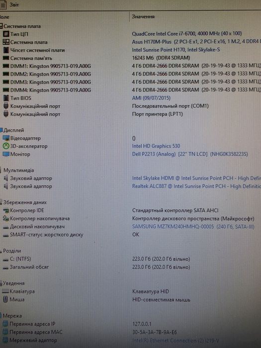 Intel i7-6700 4.0ghz/16gb ddr4/Материнка Мощний комплект для ПК