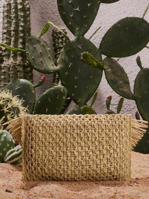 Mala de mão - Necessaire efeito palha •nova|embalada•