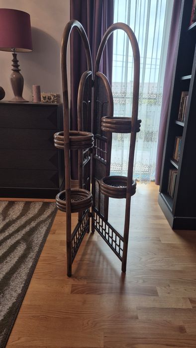 Kwietnik rattanowy parawan z rattanu