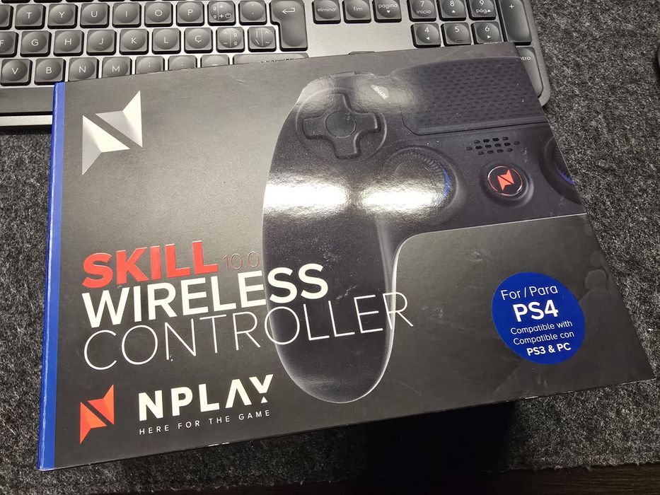 Comando Sem Fios NPLAY Skill 10.0 (PS4 / PS3 / PC) - Novo e Selado