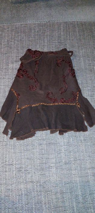 Spódnica brązowa elegancka roz 146 bawełna 100% cm szkoła przedszkole