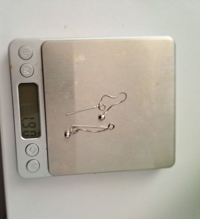 Срібні сережки протяжки