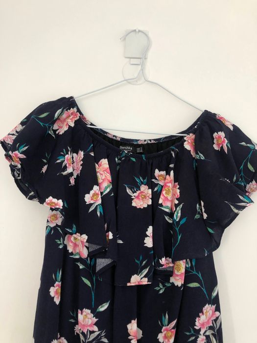 Vestido flores Bershka