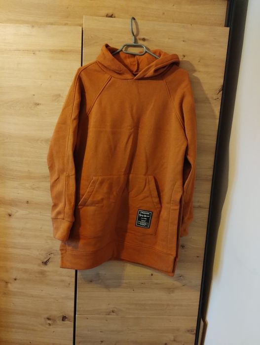 Brązowa ocieplana bluza r.uni
