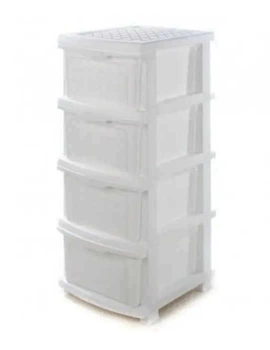 Белый органайзер на 4 яруса для хранения школьных принадлежностей т.д