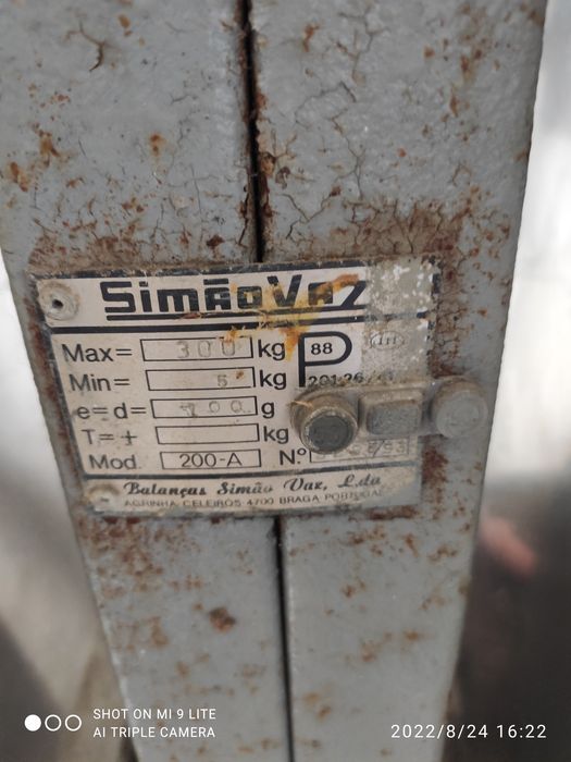 Balança 300kg em inox