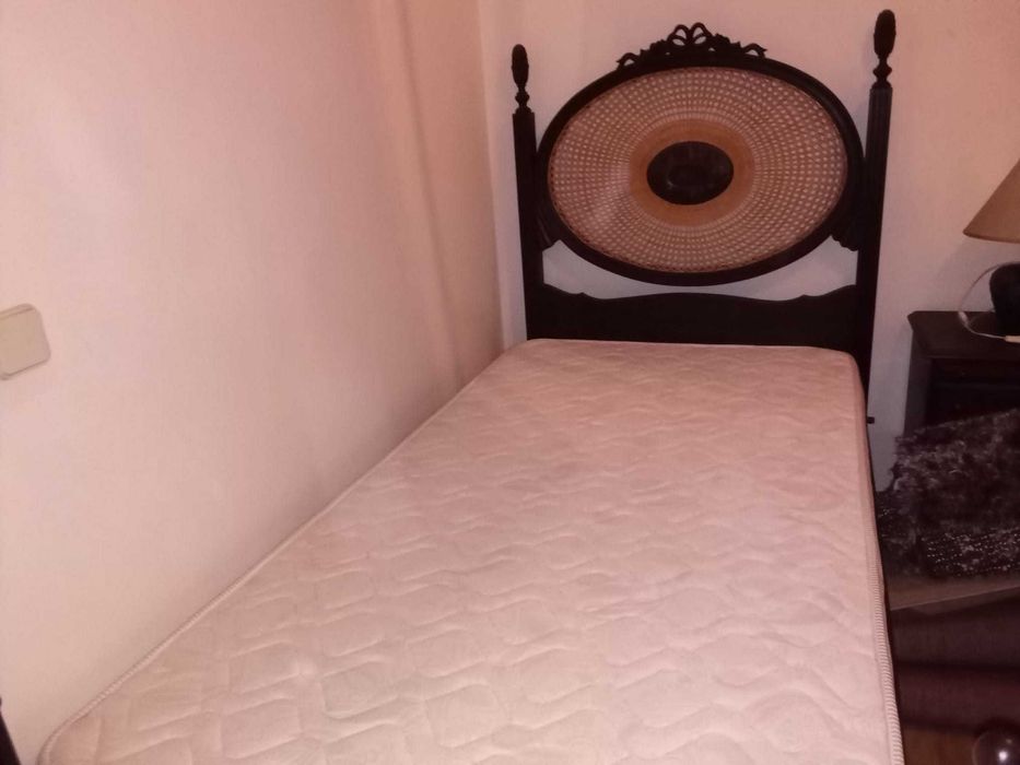 Cama Solteiro Luis XVI (Cabeceira em Palhinha)