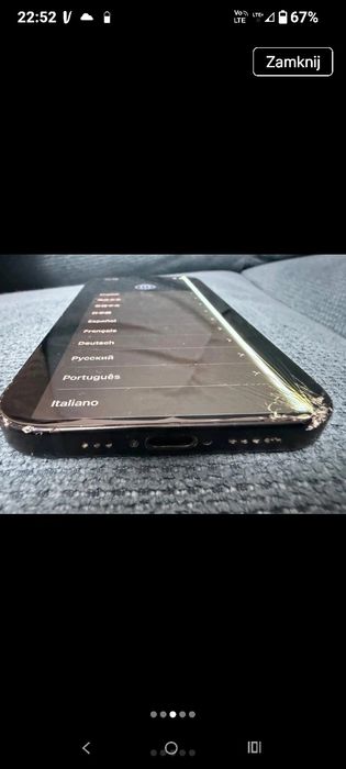 iPhone 15  uszkodzony