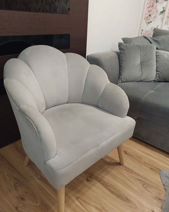 Duza sofa rozkładana z fotelem