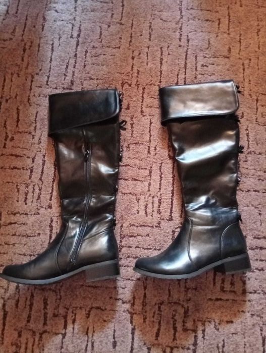 Buty kozaki długie czarne r.40 nowe