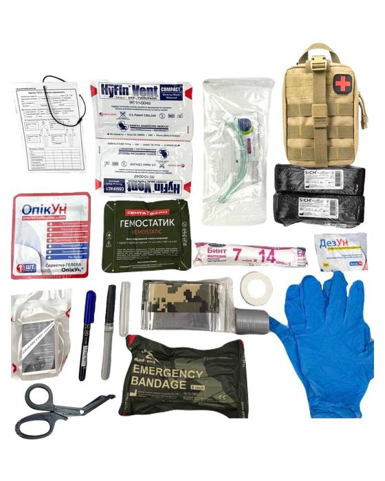 Тактична аптечка IFAK | Військова індивідуальна | Повна комплектація