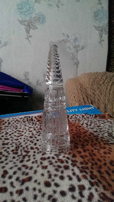 Хрустальный рог изобилия. СССР. Длина 21 см. Новое состояние