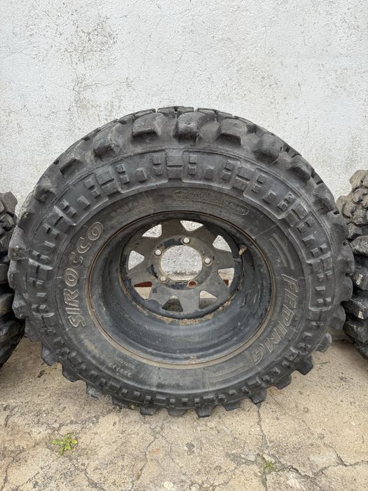 Pneus 31 Fedima Sirocco com jantes offset