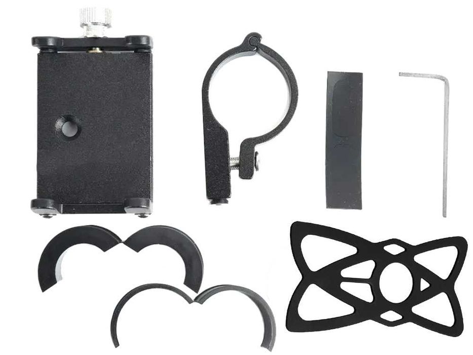 Uchwyt rowerowy na telefon smartfon aluminiowy antywstrząsowy