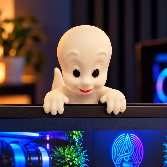 Monitor de decoração em forma de fantasma Casper