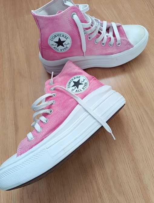 Tenis All Star plataforma Rosa