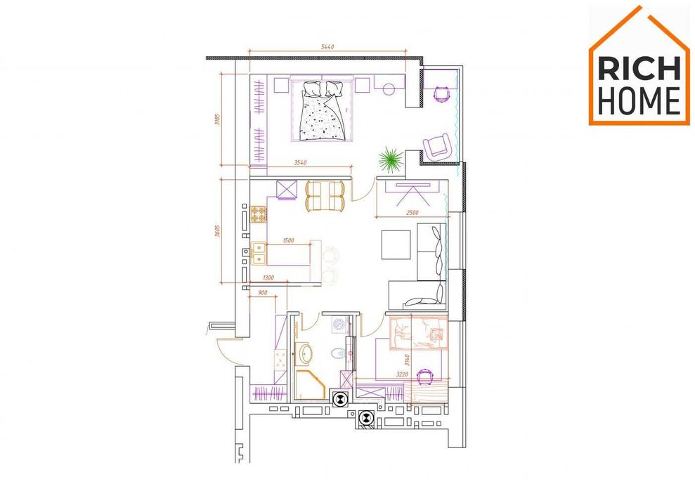 Продажа • ЖК "Grand DeLuxe" • 75 м² • 10 этаж • новый дом • #146634