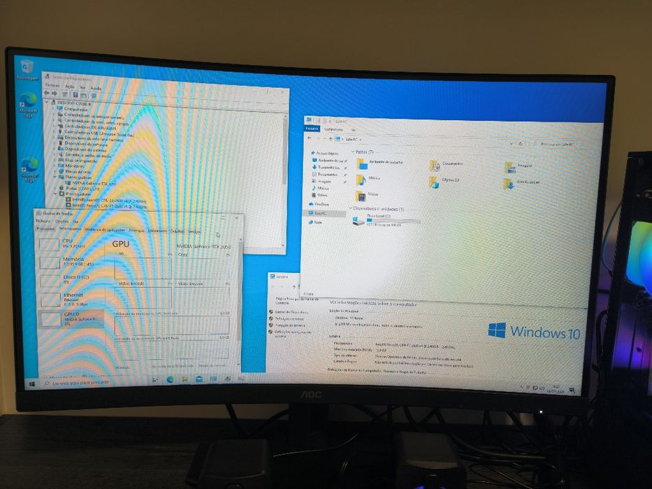 Pc Gaming 3050RTX 16 Ram + Ecrã+ Periféricos 3x S/ Juros