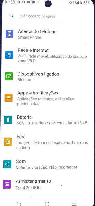 Telemóvel android 5 G -  novo-Julho2026