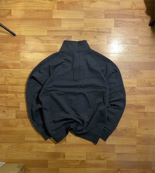 (L-XL) GANT 1/3 Zip кофта с высоким горлом серая зимняя реглан tnf