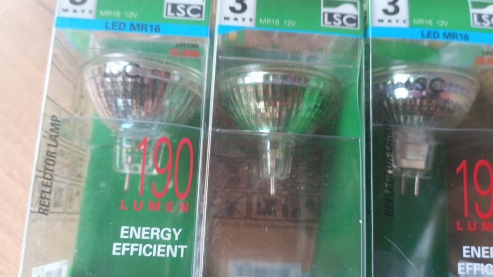 LED żarówki mr16 nowe 6 szt 3 w
