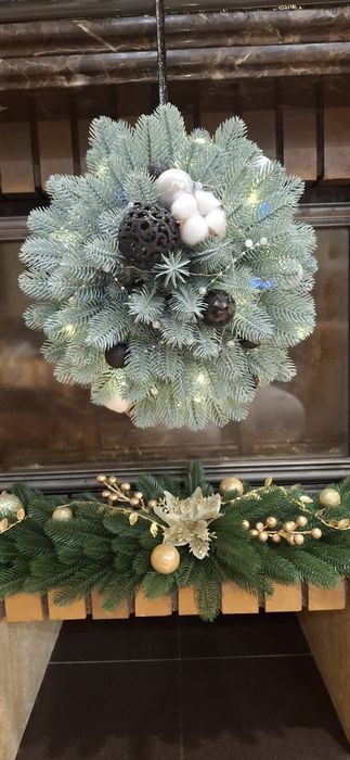 Акція! Гілка.Гірлянда 1м. Новорічна.