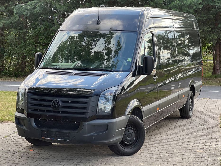 Volkswagen Crafter 2.0 TDI 163KM 2016 rok  Maxi Jumbo Czarny  Klima Hak Navigacja
