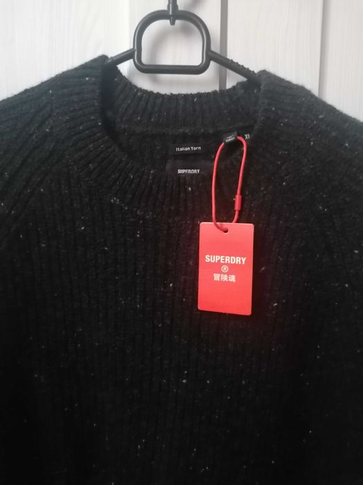Sweter męski-SUPERDRY-roz-XL-ciepły,miękki,stylowy