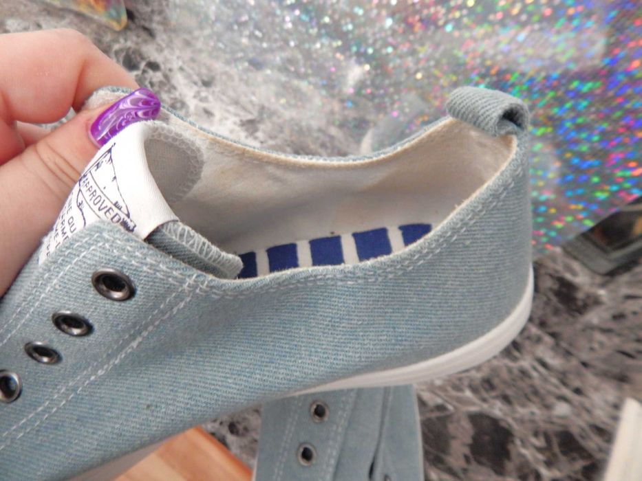 Стильні джинсові кеди h&m, стелька 24 см)