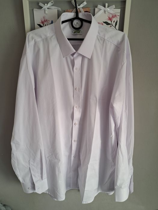 nowa Biała męska koszula elegancka weselna rozmiar XXL 172/182