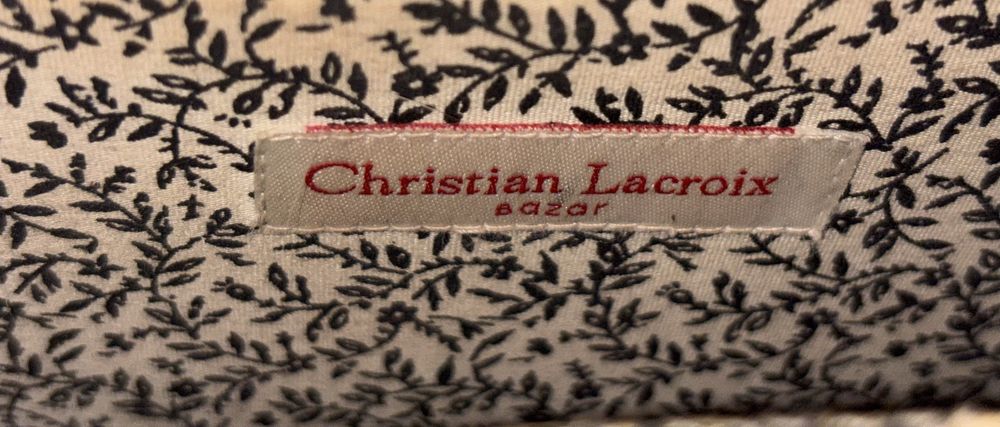 Вінтажна дизайнерська сумка Christian Lacroix Bazar з великим ключем і розкішною вишивкою!