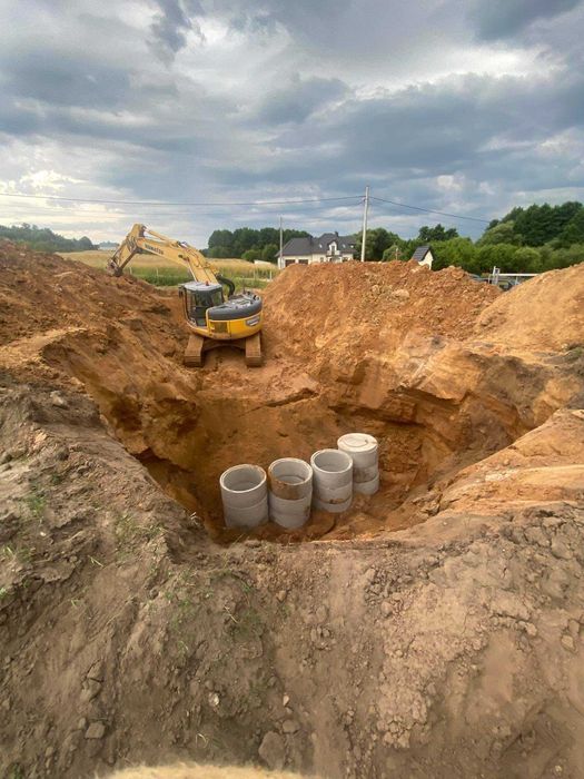 Usługi koparka gąsienicowa 24 t, wywrotka, transport, wynajem