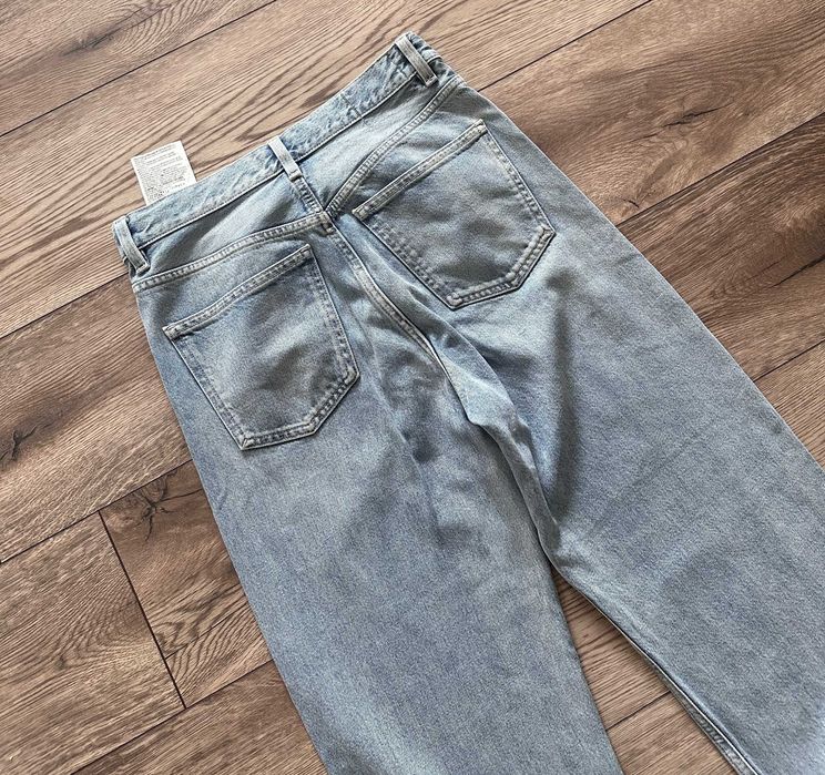 Spodnie jeansowe MASSIMO DUTTI damskie szerokie flared mid rise r. 38 (M)