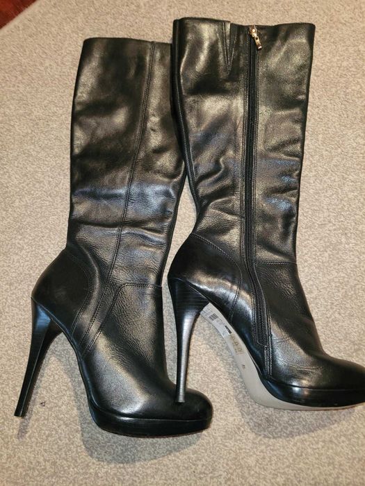 Kozaki damskie skórzane  rozmiar 40.