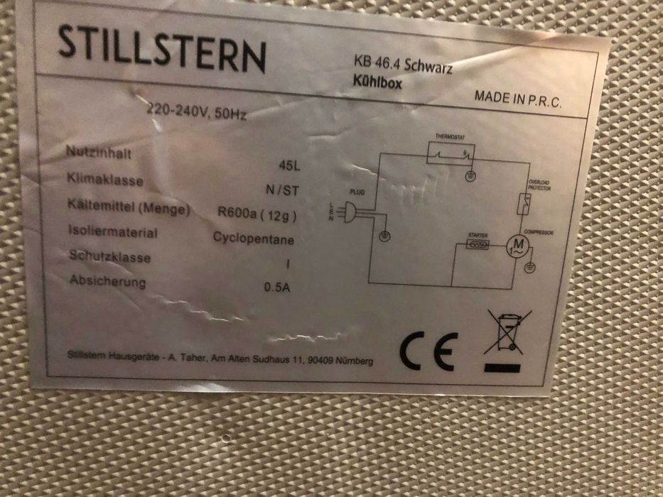 mini lodówka Stillstern 45l