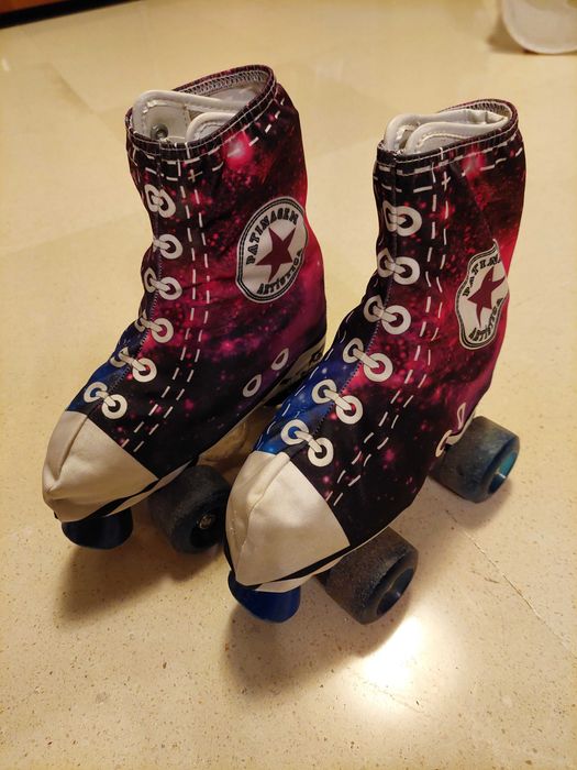 Patins de criança e proteções